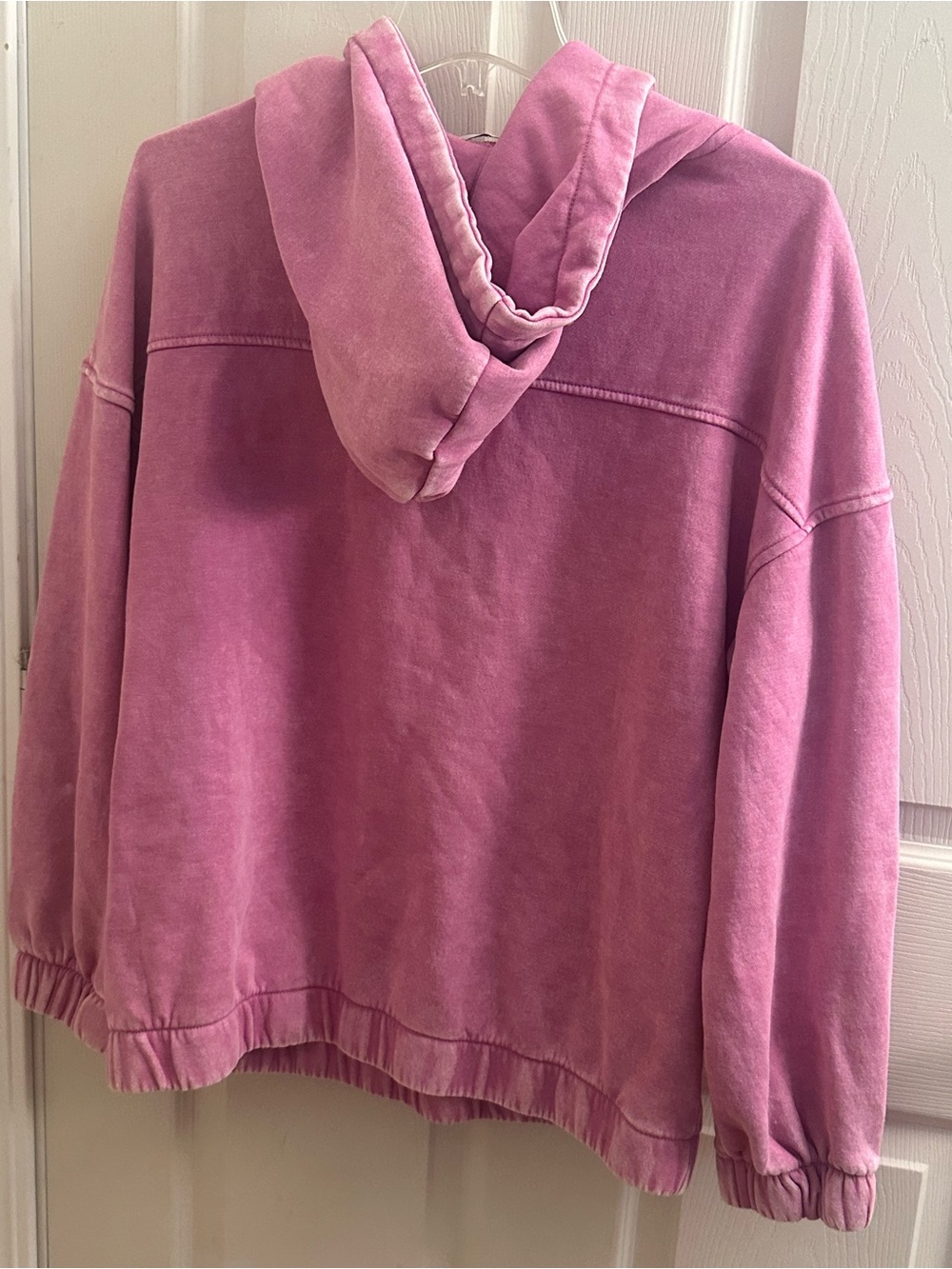 Zenana Mineral Washed Hooded Pullover Oversized Sweatshirt - S 💗💜 - Picture 8 of 10